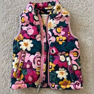 Hannah Andersson Lightweight Floral Puffer Vest